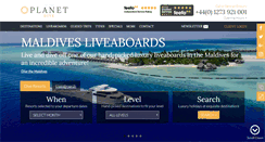 Desktop Screenshot of planetdiveholidays.com