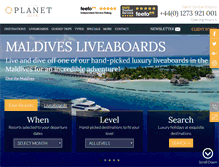 Tablet Screenshot of planetdiveholidays.com